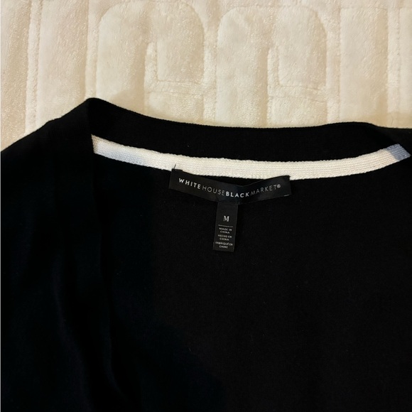 White House Black Market Cardigan Sweater Black Womens Size Medium - Picture 5 of 5